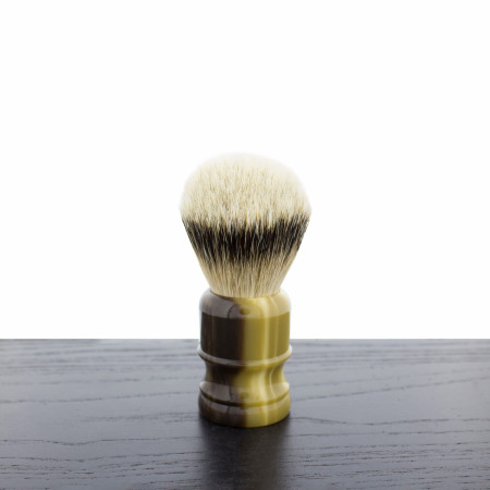 WCS Tortoiseshell Collection Torch Shaving Brush, Silvertip